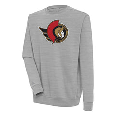 NHL Ottawa Senators Antigua Victory Pullover Sweatshirt - Heather Gray