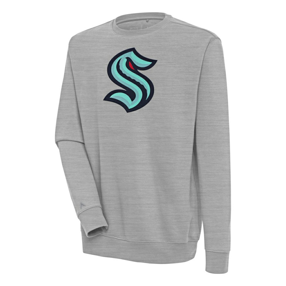 NHL Seattle Kraken Antigua Victory Pullover Sweatshirt - Heather Gray