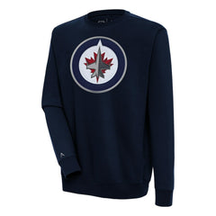 NHL Winnipeg Jets Antigua Victory Pullover Sweatshirt - Navy