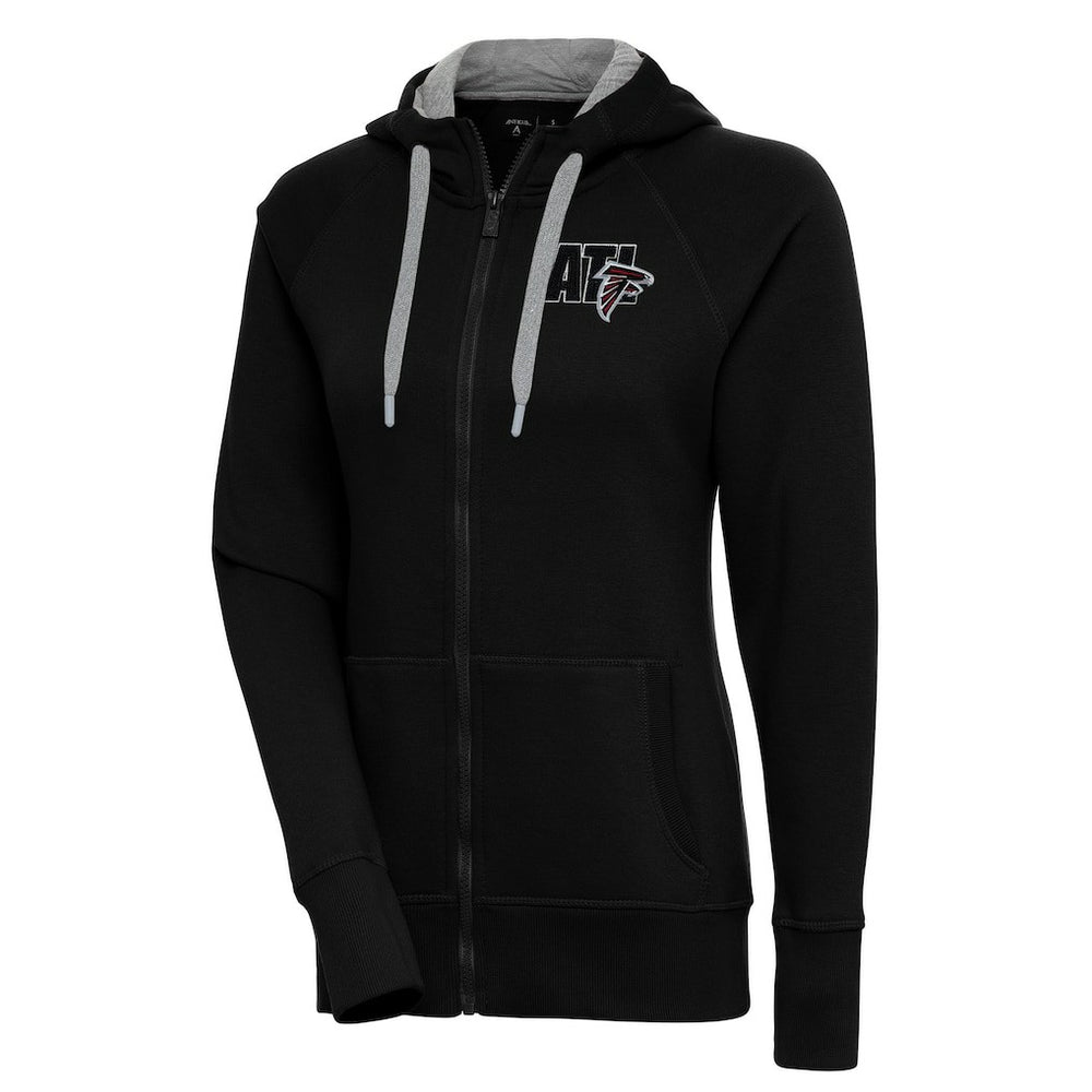 Atlanta Falcons Antigua Women's Victory Full-Zip Hoodie Black