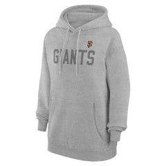 San Francisco Giants G-III 4Her by Carl Banks Women's Dot Print Pullover Hoodie - Gray Hoodies