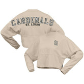 St. Louis Cardinals Fanatics Women's Long Sleeve Cropped Jersey T-Shirt - Cream Jerseys
