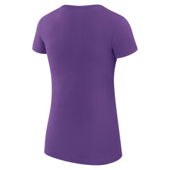 Colorado Rockies G-III 4Her by Carl Banks Women's Super-Slim Fit Lightweight Dot Print T-Shirt - Purple T-shirts