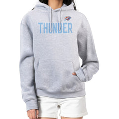 Oklahoma City Thunder G-III 4Her by Carl Banks Women's Dot Print Pullover Hoodie Heather Gray