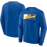 NHL St. Louis Blues Fanatics Focus Fleece Pullover Sweatshirt - Blue
