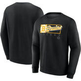 NHL Boston Bruins Fanatics Focus Fleece Pullover Sweatshirt - Black