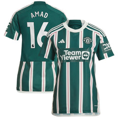 Amad Diallo Manchester United Women's Replica Player Jersey – Green