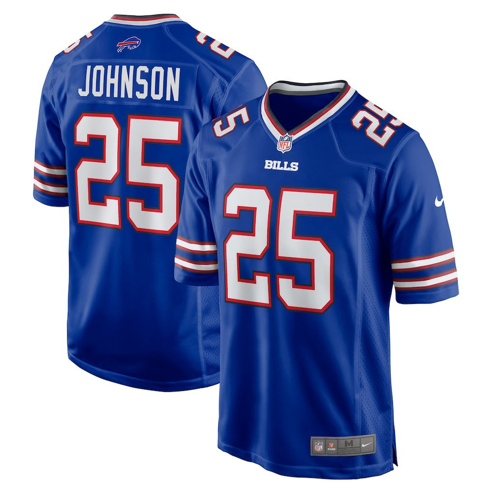 NFL Ty Johnson Buffalo Bills Team Game Jersey - Royal
