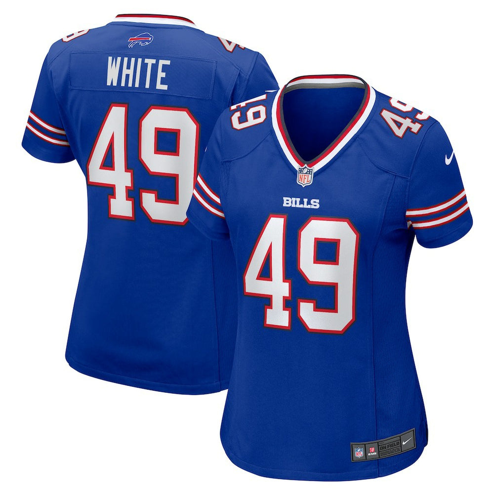 NFL DaShaun White Buffalo Bills Women's Team Game Jersey - Royal