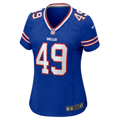 NFL DaShaun White Buffalo Bills Women's Team Game Jersey - Royal