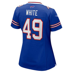 NFL DaShaun White Buffalo Bills Women's Team Game Jersey - Royal