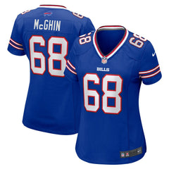 NFL Garrett McGhin Buffalo Bills Women's Team Game Jersey - Royal