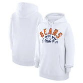 Chicago Bears Starter Unisex Half Ball Team Fleece Pullover Hoodie White