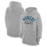 Carolina Panthers Starter Unisex Half Ball Team Fleece Pullover Hoodie Heather Gray