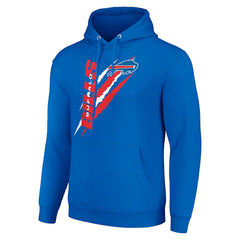 Buffalo Bills Starter Unisex Color Scratch Fleece Pullover Hoodie Royal