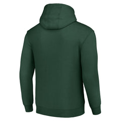 Green Bay Packers Starter Unisex Color Scratch Fleece Pullover Hoodie Green