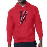 Houston Texans Starter Unisex Color Scratch Fleece Pullover Hoodie Red