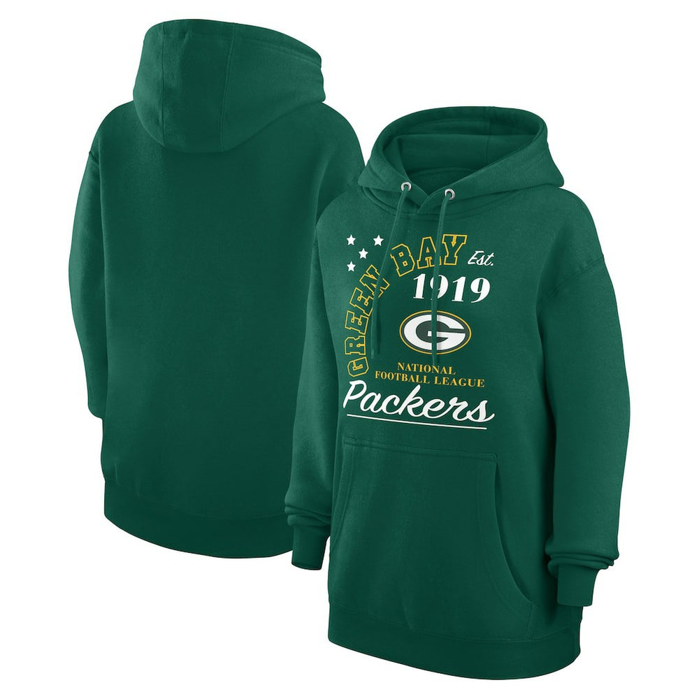 Green Bay Packers Starter Unisex Arch Team Fleece Pullover Hoodie Green