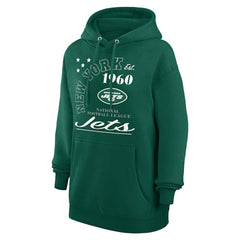 New York Jets Starter Unisex Arch Team Fleece Pullover Hoodie Green