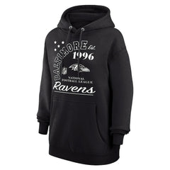 Baltimore Ravens Starter Unisex Arch Team Fleece Pullover Hoodie Black