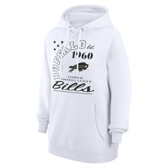 Buffalo Bills Starter Unisex Arch Team Fleece Pullover Hoodie White