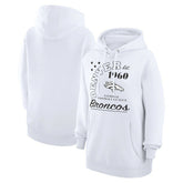 Denver Broncos Starter Unisex Arch Team Fleece Pullover Hoodie White