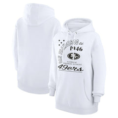 San Francisco 49ers Starter Unisex Arch Team Fleece Pullover Hoodie White