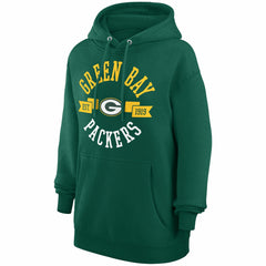 Green Bay Packers G-III 4Her by Carl Banks Women's City Graphic Team Fleece Pullover Hoodie Green
