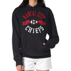 Kansas City Chiefs G-III 4Her by Carl Banks Women's City Graphic Team Fleece Pullover Hoodie Black