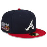 Atlanta Braves New Era Big League Chew Team 59FIFTY Fitted Hat - Navy Hats