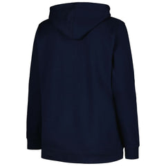 Chicago Bears Women's Plus Size Heart and Soul V-Neck Pullover Hoodie Navy
