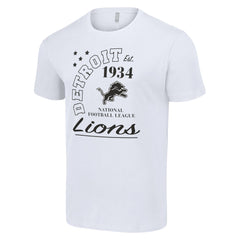 Detroit Lions Starter City Arch Team T-Shirt White
