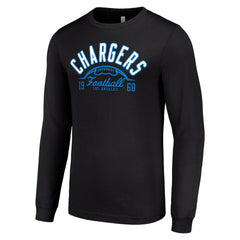 Los Angeles Chargers Starter Half Ball Team Long Sleeve T-Shirt Black