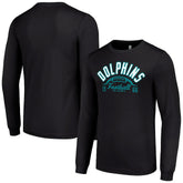 Miami Dolphins Starter Half Ball Team Long Sleeve T-Shirt Black