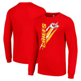Kansas City Chiefs Starter Color Scratch Long Sleeve T-Shirt Red
