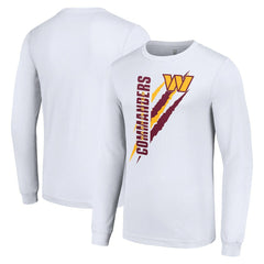 Washington Commanders Starter Color Scratch Long Sleeve T-Shirt White