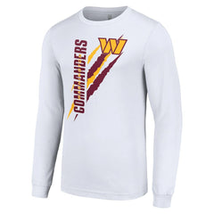 Washington Commanders Starter Color Scratch Long Sleeve T-Shirt White