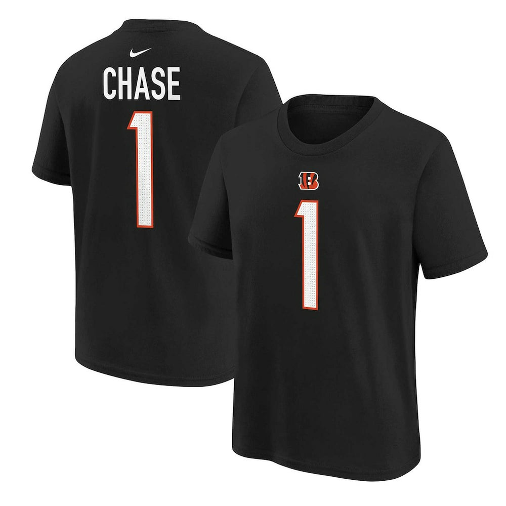 Ja'Marr Chase Cincinnati Bengals Preschool Player Name & Number T-Shirt Black