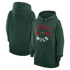 NHL Minnesota Wild G-III 4Her by Carl Banks Women's City Graphic Fleece Pullover Hoodie - Green