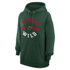 NHL Minnesota Wild G-III 4Her by Carl Banks Women's City Graphic Fleece Pullover Hoodie - Green