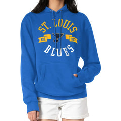 NHL St. Louis Blues G-III 4Her by Carl Banks Women's City Graphic Fleece Pullover Hoodie - Blue