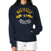 NHL Nashville Predators G-III 4Her by Carl Banks Women's City Graphic Fleece Pullover Hoodie - Navy