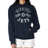 NHL Winnipeg Jets G-III 4Her by Carl Banks Women's City Graphic Fleece Pullover Hoodie - Navy