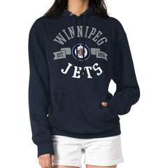 NHL Winnipeg Jets G-III 4Her by Carl Banks Women's City Graphic Fleece Pullover Hoodie - Navy