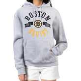 NHL Boston Bruins G-III 4Her by Carl Banks Women's City Graphic Fleece Pullover Hoodie - Heather Gray