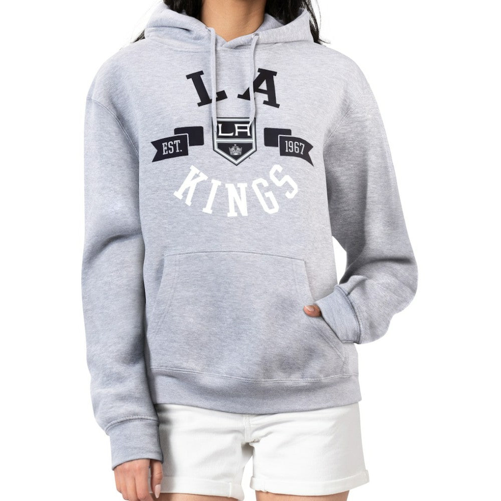 NHL Los Angeles Kings G-III 4Her by Carl Banks Women's City Graphic Fleece Pullover Hoodie - Heather Gray