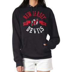 NHL New Jersey Devils G-III 4Her by Carl Banks Women's City Graphic Fleece Pullover Hoodie - Black