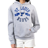 NHL St. Louis Blues G-III 4Her by Carl Banks Women's City Graphic Fleece Pullover Hoodie - Heather Gray