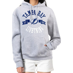 NHL Tampa Bay Lightning G-III 4Her by Carl Banks Women's City Graphic Fleece Pullover Hoodie - Heather Gray