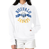 NHL Buffalo Sabres G-III 4Her by Carl Banks Women's City Graphic Fleece Pullover Hoodie - White